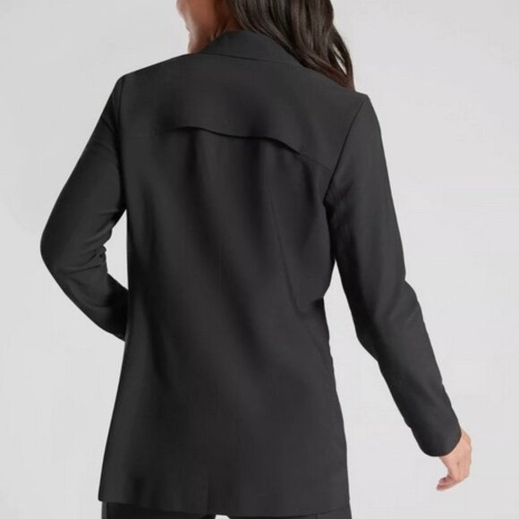MOVING SALE - Athleta Interstellar Black Blazer Pockets Sz 8 - Picture 2 of 7